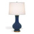 Port 68 Dorothy Table Lamp, 1-Light, Cobalt Blue, Aged Brass, Off-White Shade, 27"H (LPAS-015-03 YUU704X6JK) 