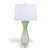 Port 68 Lakeview Table Lamp, 1-Light, Green, Clear Lucite Base, Off-White Shade, 36"H (LPAS-302-01 YUU704X7GJ) 