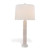 Port 68 Madison Table Lamp, 1-Light, Ivory, Clear Lucite, Off-White Shade, 34"H (LPAS-400-02 YUU704X7HE) 