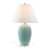 Port 68 Naples Table Lamp, 1-Light, Celadon, Lucite Base, Off-White Shade, 35"H (LPAS-256-02 YUU704X7J8) 