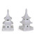 Port 68 Pagoda Sculpture, Set of 2, Cream, 5"W (ACFM-345-02 YUU704X7JC) 