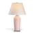 Port 68 Playa Table Lamp, 1-Light, Pink, Lucite Base, Off-White Shade, 31"H (LPAS-149-04 YUU704X7JP) 