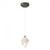 Hubbardton Forge Chrysalis Mini Pendant, 1-Light, Dark Smoke, White Crystal, 5.5"W (161188-SKT-STND-07-WP0754 5Z92E8) 