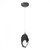 Hubbardton Forge Chrysalis Large Pendant, 1-Light, Dark Smoke, Black Crystal, 6.1"W (161189-SKT-STND-07-BP0755 5Z93A3) 