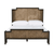 Gabby Camille Panel Bed, King, Natural Gray Rattan, Cerused Ash, 83.25"W (SCH-169350 YUU6003Q9C) 