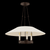 Troy Archive Chandelier, 3-Light, Patina Brass, Natural Shade, 25"W (F1625-PBR UJPN) 