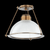 Troy Glint Semi-Flush Mount, 1-Light, Patina Brass, Clear Shade, 15"W (C2115-PBR UJP4) 