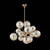 Troy Santee Chandelier, 13-Light, Patina Brass, Plated Champagne Shade, 30.75"W (F1027-PBR UJP7) 