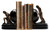 Maitland-Smith Atlas Globe Bookends, Brass, Black, 11"W (89-1805 YUU906TMC3) 
