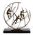 Maitland-Smith Dynamic Climbers Sculpture, Brass, Black, 10"W (89-1812 YUU906TNAJ) 
