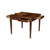 Maitland-Smith Hopkins Game Table, Mahogany, Antique Brown Leather, 38"W (89-0902 YUU906TPA0) 