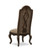 Maitland-Smith Majorca Side Chair, Full Backrest, Wood, Lush Fawn Taupe Upholstery, Venetian Gold, 50"H (88-0745 YUU906TQ8Q) 