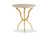 Maitland-Smith Myst Accent Table, Bronze, Creme Onyx Top, 24"W (HM1080 YUU906TR5Z) 