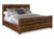 Maitland-Smith Ollie Upholstered Bed, King, Laredo Mocha Brown Leather, 83"W (RAB1502-K-LAR-MOC YUU906TR6E) 