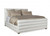 Maitland-Smith Ollie Upholstered Bed, King, Lennox Pearl White Leather, 83"W (RAB1502-K-LEN-PEA YUU906TR6F) 