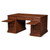 Maitland-Smith Roosevelt Desk, Mahogany, Antique Brown Leather Top, Brass Hardware, 60"W (89-0001 YUU906TR8L) 