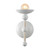 Alora Lighting Nadine Wall/Vanity Light, 1-Light, Matte White, Cotton, 8.75"H 