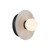 Alora Lighting Dahlia Wall/Vanity Light, 1-Light, LED, Urban Bronze, Alabaster, 6"D 