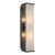 Alora Lighting Abbott Wall/Vanity Light, 2-Light, Urban Bronze, Alabaster, 18.75"H 