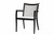 Ratana Copacabana Dining Arm Chair, Regatta, Brown Durastrap, Black Frame, 24"W (FN55012BRN-FO5164 YUU90041A2) 