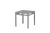 Ratana Toscana Side Table, Gray, 18.5"H (FN63005GRY YUU90041AK) 