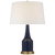 Visual Comfort & Co. Signature Collection Sawyer Table Lamp - Midnight Blue Porcelain 