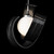Hubbardton Forge Riza Mini Pendant, 1-Lights, Ink, Opal, 9.1"W (161186-SKT-STND-89-GG0711 5Z92DR) 