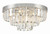 Crystorama Hayes Flush Mount - Polished Nickel, Faceted Crystal 8"H 
