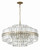 Crystorama Hayes 16 Light Chandelier - Aged Brass, Faceted Crystal 20.5"H 