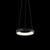 Matteo Lighting Maverick Chandelier, 1-Light, LED, Matte Black, White Acrylic Shade, 16"W (C32716MB 3060PM0) 
