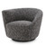 Eichholtz Colin Swivel Chair, Left, Cambon Black, Black Base, 35.43"W (A115434 YV0J041VQY) 