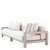 Eichholtz Cap-Antibes Outdoor Sofa, Off-White Sunbrella Canvas, Sand, 107.68"W (113651 YV0J041RT1) 