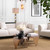 Eichholtz Corso Sofa, Lyssa Off-White Fabric, Black Base, 90.55"W (A115813 YV0J041VP6) 