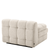 Eichholtz Dean Sectional Sofa Left Side, Boucle Cream Fabric, Black Base, 37.4"W (A115518 YV0J041VP8) 