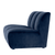 Eichholtz Lando Sectional Sofa Straight, Savona Midnight Blue Velvet, Black Feet, 42.52"W (A115086 YV0J041VPR) 