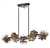 Savoy House Giselle Linear Chandelier, 10-Light, Delphine, Metal, Crystal Shade, 10.5"W (1-1963-10-18 ALVP0) 
