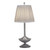 Stiffel Buffet Lamp, 1-Light, Pewter, Pleated Off-White Camelot Fabric Shade, 29"H (BL-A965-PW YV0J07RRE6) 