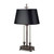 Stiffel Desk Lamp, 1-Light, Antique Old Bronze, Black Opaque Gold Foil Fabric Shade, 28"H (DL-6658-6689-AOB YV0J07RRFH) 