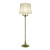 Stiffel Floor Lamp, 4-Light, Burnished Brass, Off-White Silk Shantung Fabric Shade, 61"H (FL-A2034-A672-BB YV0J07RTD6) 