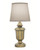 Stiffel Table Lamp, 1-Light, Artisan Brass, Ivory Shadow Fabric Shade, 16"H (ML-A701-ABR YV0J07RTDU) 
