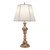 Stiffel Table Lamp, 1-Light, Antique Brass, Ivory Shadow Fabric Shade, 33"H (TL-A589-A792-AB YV0J07RUCW) 