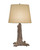 Stiffel Table Lamp, 1-Light, Short, Rust, Rolled-Edge Bombay Natural Fabric Shade, 22"H (TL-A652-1-RST YV0J07RUD2) 