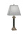 Stiffel Table Lamp, 1-Light, Antique Nickel, Matte Black, Global White Fabric Shade, 31"H (TL-A820-K7132-AN YV0J07RUDE) 
