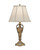 Stiffel Table Lamp, 1-Light, Artisan Brass, Ivory Shadow Fabric Shade, 28"H (TL-A833-ABR YV0J07RUDJ) 