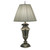 Stiffel Table Lamp, 1-Light, Roman Bronze, Box Pleated Ivory Shadow Fabric Shade, 33"H (TL-A835-RB YV0J07RUDK) 