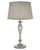 Stiffel Table Lamp, 1-Light, Satin Nickel, Geneva Linen Ash Fabric Shade, 28"H (TL-A976-SN YV0J07RV9G) 