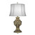 Stiffel Table Lamp, 1-Light, Roman Bronze, Off-White Silk Shantung Fabric Shade, 31"H (TL-N8244-RB YV0J07RVC5) 