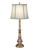 Stiffel Buffet Lamp, 1-Light, Antique Brass, Ivory Shadow Fabric Shade, 25"H (BL-AC9639-AB YV0J07RREF) 