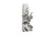 Phillips Collection Freeform Sculpture, White, Silver Leaf, 80"H (PH63351 YV0J07T80K) 