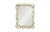 Phillips Collection Pebble Mirror, Rectangle, Brushed Brass, White, 30"W (CH92435 YV0J07W3TL) 